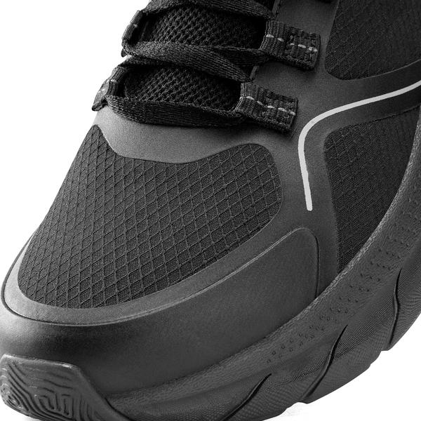 [ActiveCamper] Men's Mesh Lifestyle Walking Shoes - ALL BLACK - 5